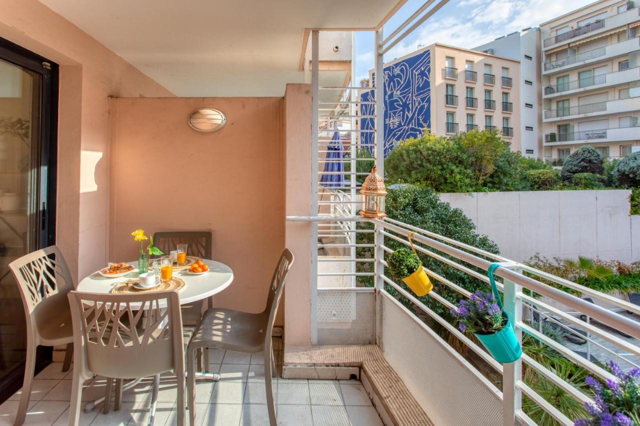 C1 Clemenceau Pool Balcony Bath Ac 2Mins Walk To Sand Beach Cannes Extérieur photo