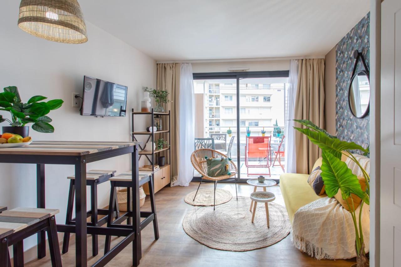 C1 Clemenceau Pool Balcony Bath Ac 2Mins Walk To Sand Beach Cannes Extérieur photo